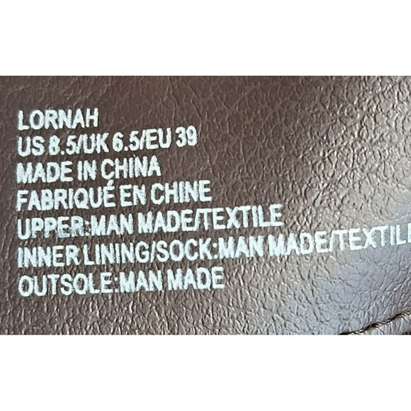 ShoeDazzle Lornah WC Riding Boots Dark Brown Over Knee Faux Leather Women's 8.5 - Picture 9 of 12